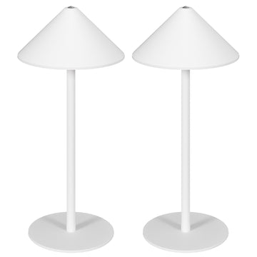 LED-tafellamp met touchschakelaar en USB-kabel | Kleur: Wit | Afmetingen: 15x15x31.5 cm