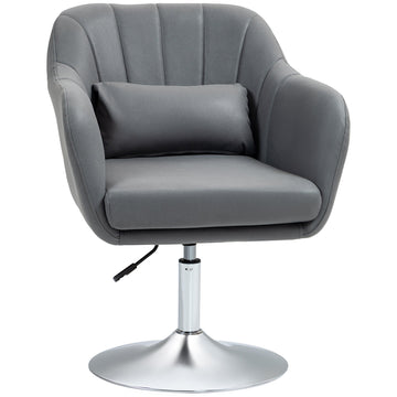 Draaibare stoel - In hoogte verstelbaar | Kleur: Grijs | Afmetingen: 60x60x79-91 cm