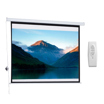 Gemotoriseerd projectiescherm 84 inch - Filmscherm | Kleur: Wit