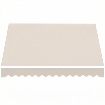 Markisedoek vervanging 3,5 x 2,5 m, UPF 50+ | Kleur: Cremewit | Afmetingen: 250x337x25 cm