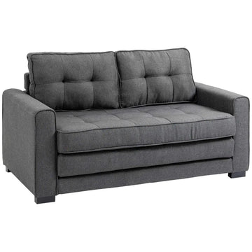 Slaapbank 2-zits, uitschuifbaar | Kleur: Grijs | Afmetingen: 75x147.5x85 cm
