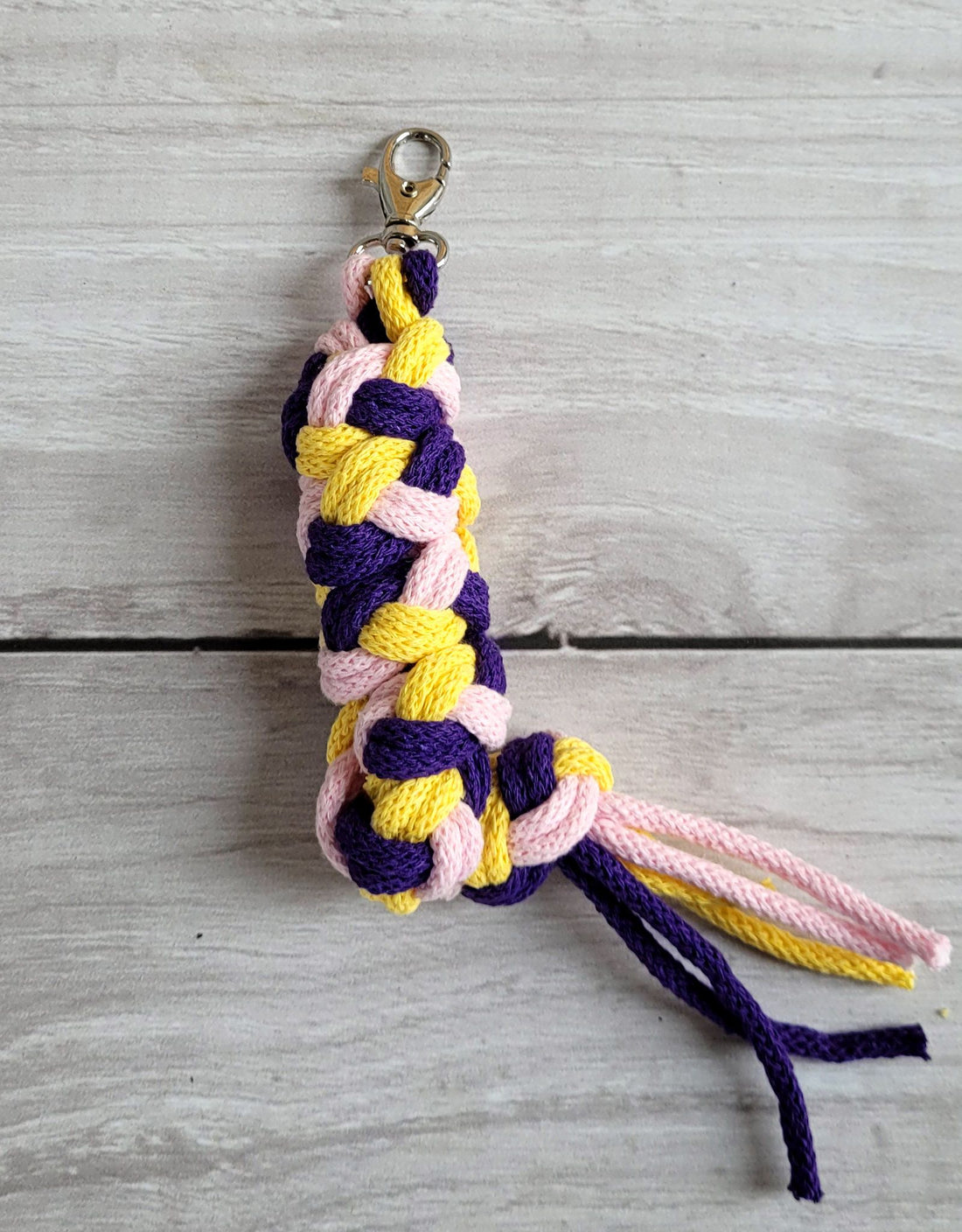 Dubbelflätat koppel Hobby Horse - hästkoppel - slitstarkt och bekvämt bomull - 73 cm