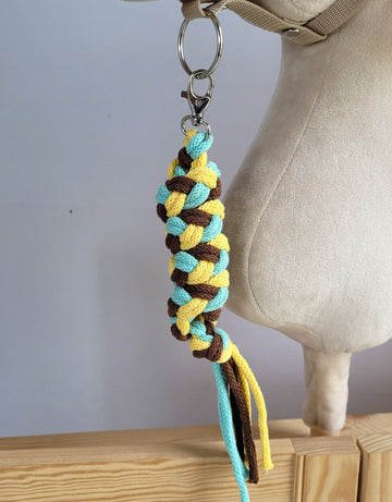 Käpphästens dubbla reptyglar – Handgjort ledrep – Hypoallergenisk och mjuk bomull