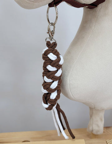 Tuig voor hobby paard - handgemaakt paardenhalster - comfortabel & hypoallergeen, wit-bruin
