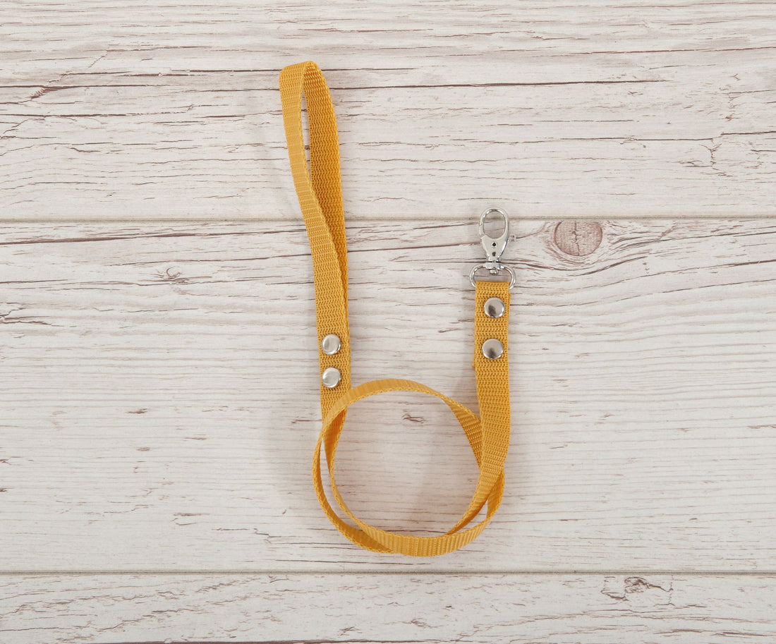 Teugel voor hobby paard - leidsel - robuust en vuilafstotend webbing-band, honinggeel
