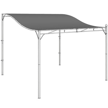 Pergoladak vervangingsdoek 3x3 m | Kleur: Donkergrijs | Afmetingen: 293x298x1 cm