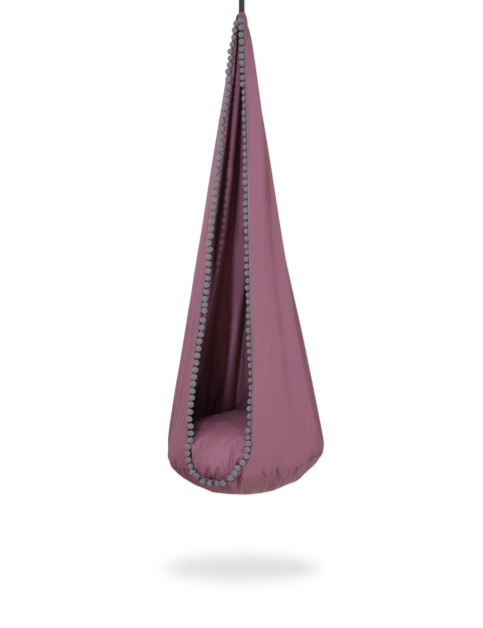 Hängande hängmatta kokong - barnhängstol - extra robust och bekväm - pastellviolett