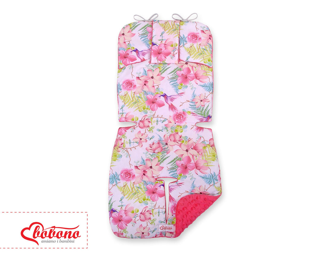 Dubbelsidig barnvagnsinlägg - barnvagnsmatta - extra mjuk och bekväm för bebisar