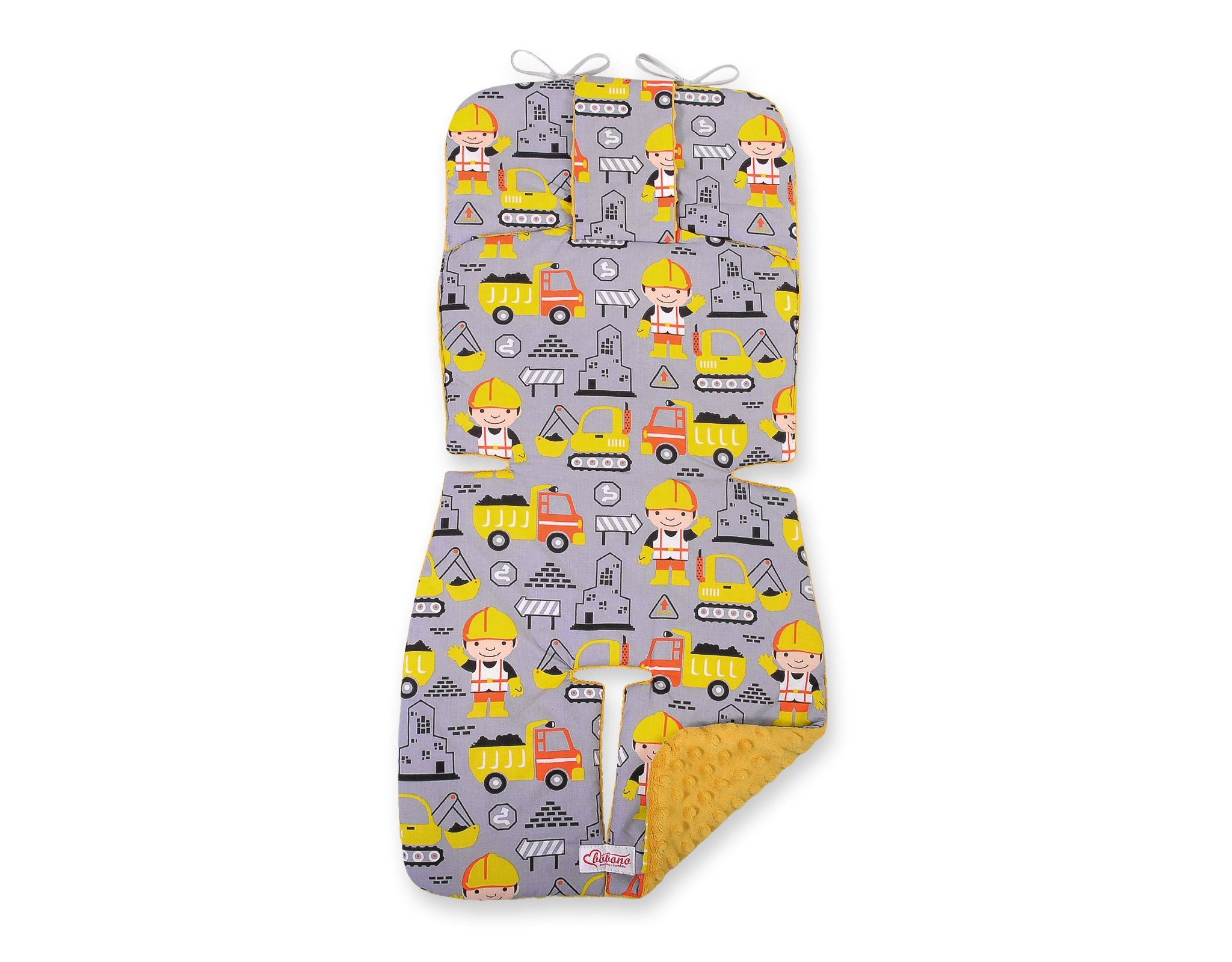 Dubbelsidig barnvagnsinlägg, barnvagnsmatta, extra mjuk och bekväm, 100 % bomull, BOBONO