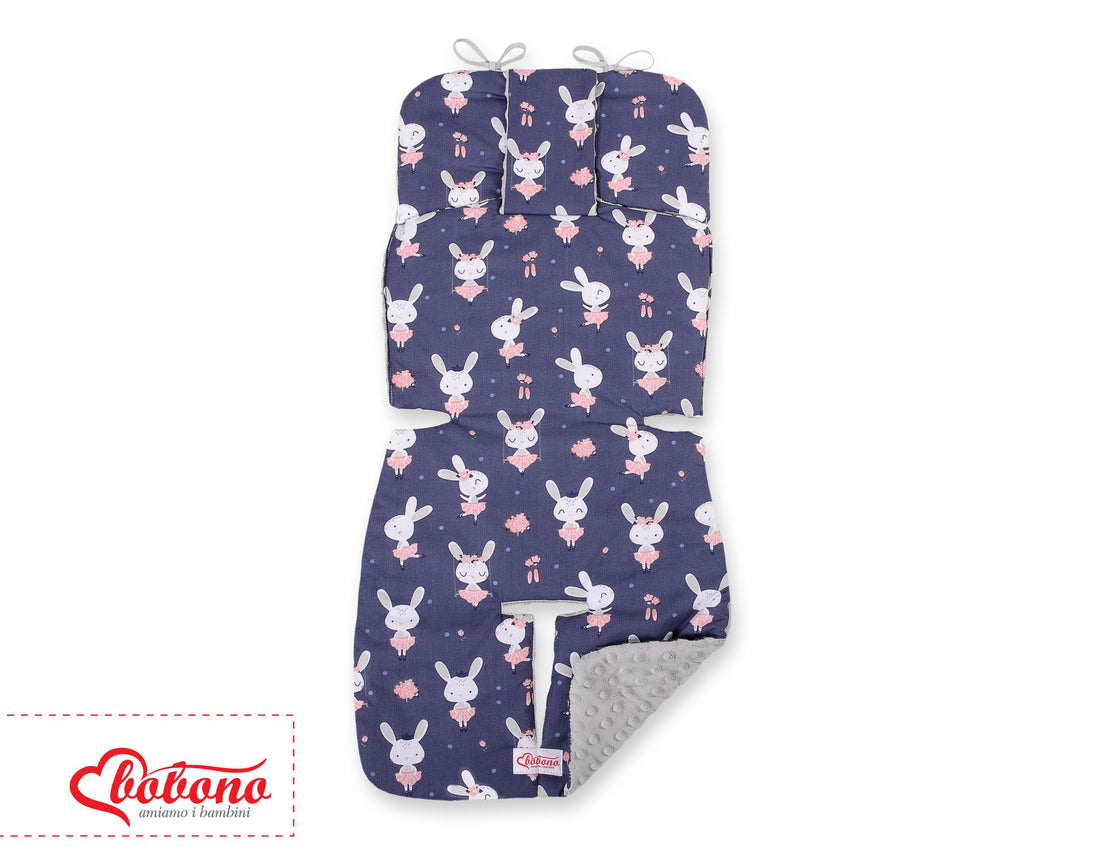 Dubbelsidig barnvagnsinsats - extra mjuk och bekväm för bebisar