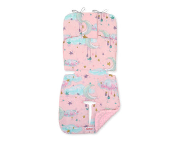 Dubbelsidig barnvagnsinlägg - babymadrass - extra mjuk och andningsbar för bekväm resa