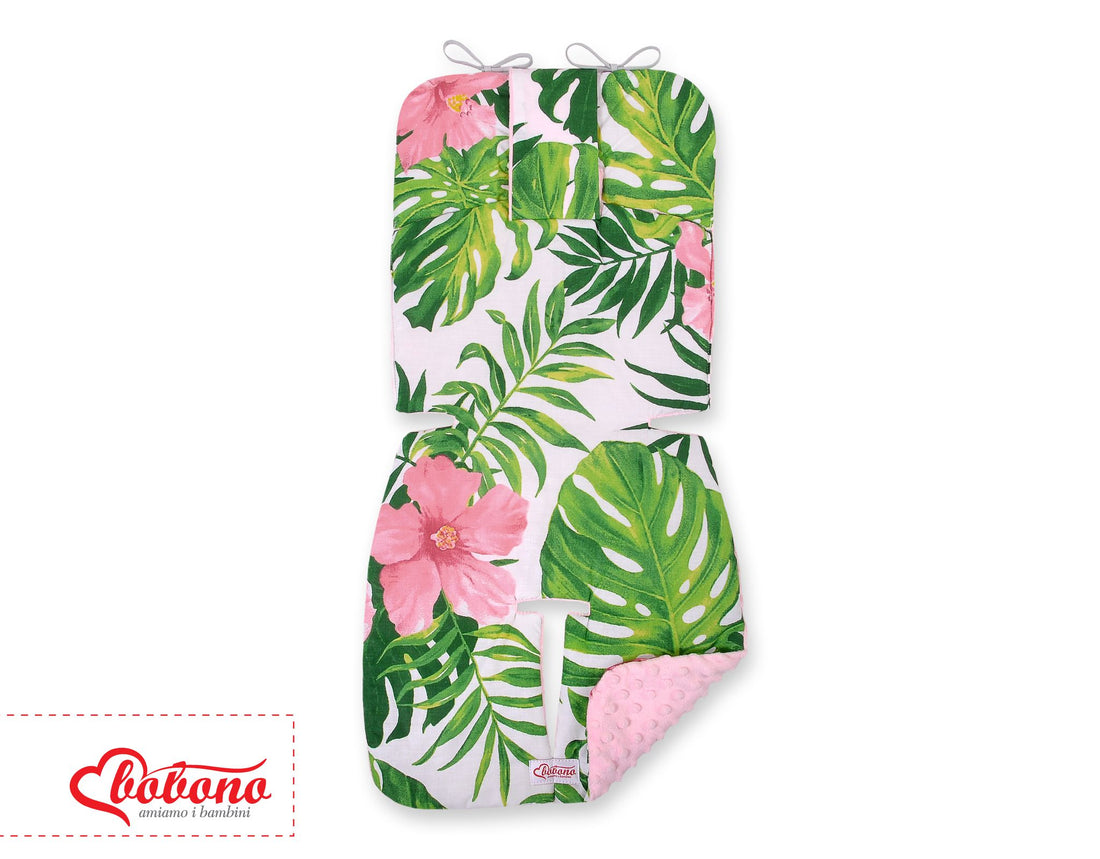 Dubbelsidigt barnvagnsinlägg - barnvagnsmadrass - extra mjuk och skyddande bomull/fleece