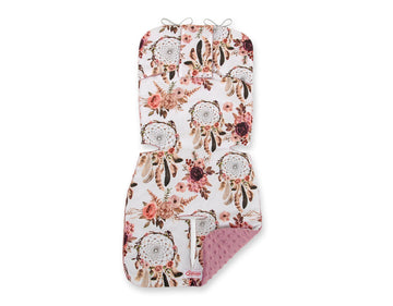 Dubbelsidig barnvagnsinlägg - barnvagnsmatta - supermjuk och universell passform