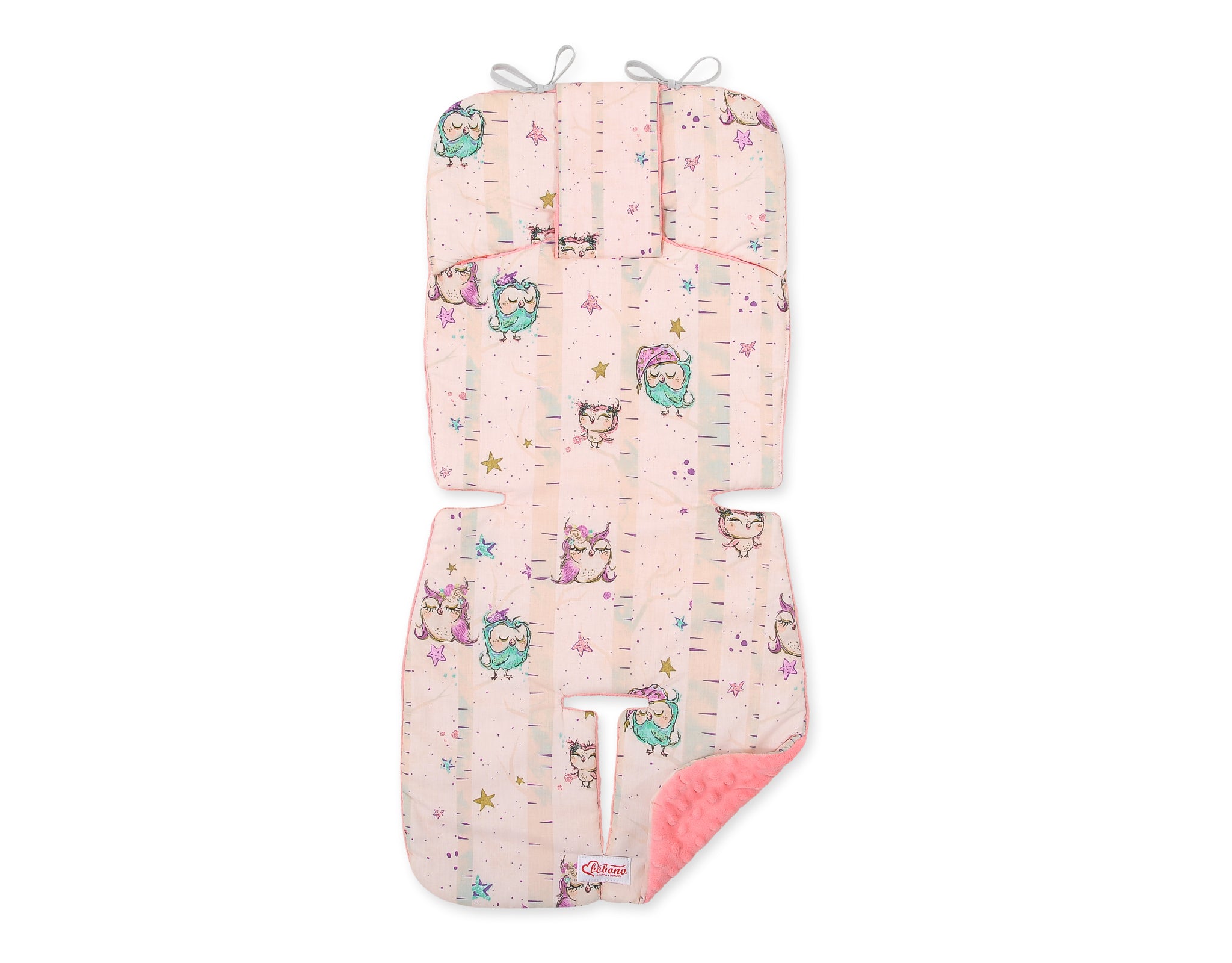 Dubbelsidig barnvagnsinsats, barnvagnsmatta, extra mjuk komfort – bomull och minkfleece