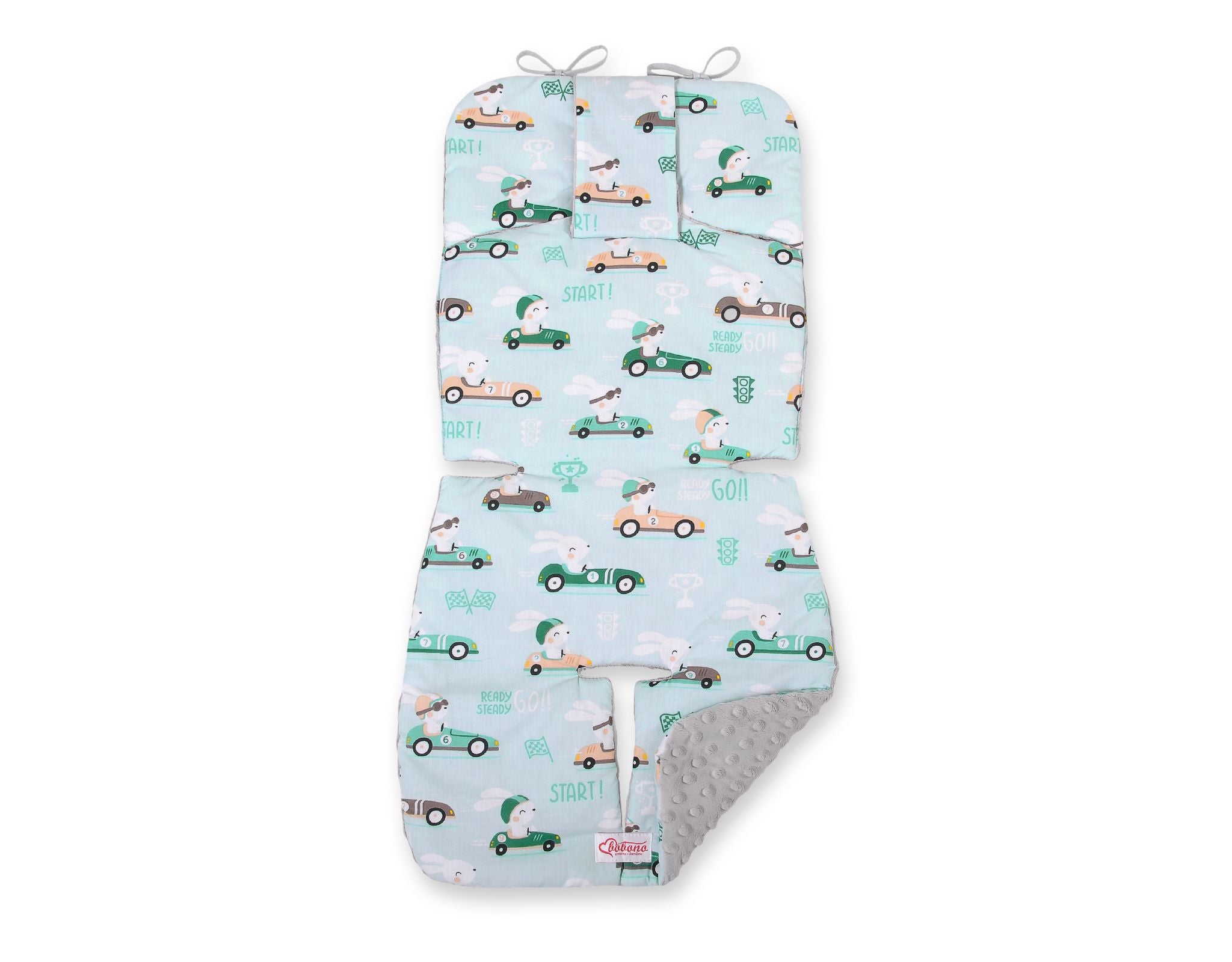 Dubbelsidig barnvagnsinsats, barnvagnsinsats, extra mjuk bomull och fleece – maximal komfort