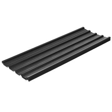 Gegalvaniseerde stalen panelen voor buiten, 12 stuks | Kleur: Grijs