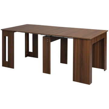 Uitschuifbare eettafel met wielen | Kleur: Wit | Afmetingen: 85x180x75 cm