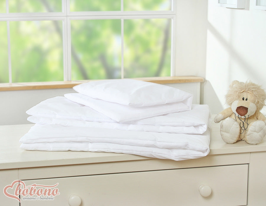 Beddengoed set baby - vulling dekbed & kussen - ademend en veilig - Oeko-Tex gecertificeerd