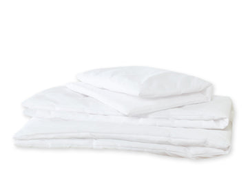 Babytäcke och kuddset - sängkläder fyllning - mjukt och säkert, tvättbart, formbevarande