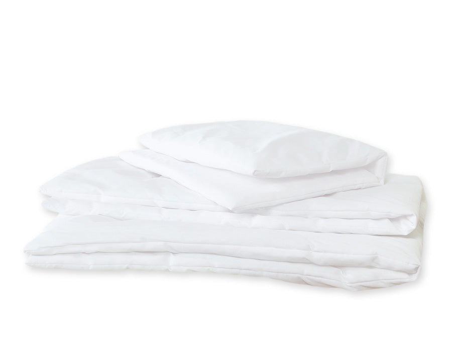 Beddengoed set baby - vulling dekbed & kussen - ademend en veilig - Oeko-Tex gecertificeerd