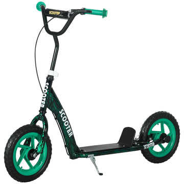 Kinderscooter voor 6-12 jaar - Verstelbare step | Kleur: Groen | Afmetingen: 52x118x80-88 cm