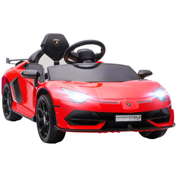 Elektrische Lamborghini Aventador kinderauto | Kleur: Rood | Afmetingen: 63x107,5x42 cm