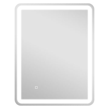 LED-badkamerspiegel, anti-condens, dimbaar | Kleur: Zilver | Afmetingen: 70x4x90 cm