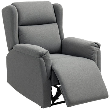 Relaxfauteuil met ligfunctie | Kleur: Grijs | Afmetingen: 80x94x101 cm