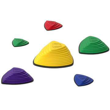 Set van 6 antislip stapstenen voor kinderen | Kleur: Multicolor