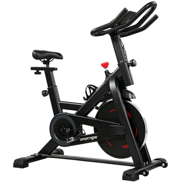 Hometrainer met App en Magnetische Weerstand | Kleur: Zwart | Afmetingen: 52,5x111,5x114,5 cm