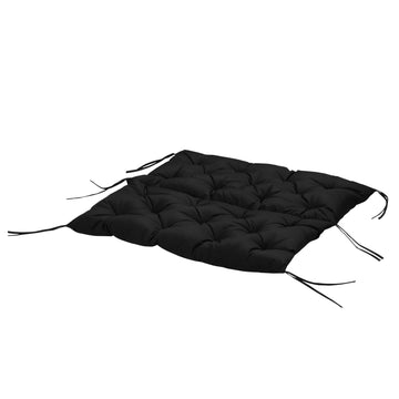 3-zitsbankkussen voor buiten - Dik zitkussen | Kleur: Zwart | Afmetingen: 98x100x8 cm