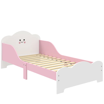 Kinderbed 140x70 cm met beschermhekken | Kleur: Roze | Afmetingen: 77x143x60 cm