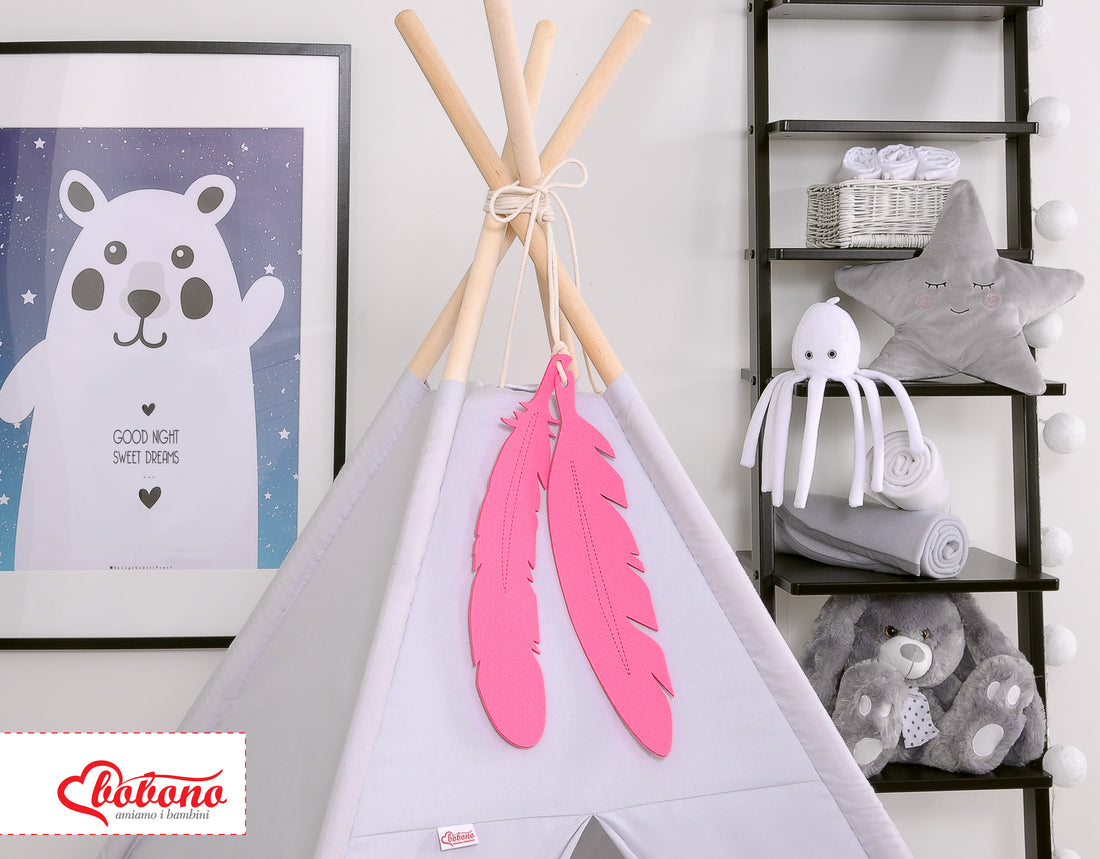 Set med 2 filtfjädrar - dekorativa fjädrar - robusta och hållbara, 4 mm tjocka, rosa, inklusive upphängningssnöre