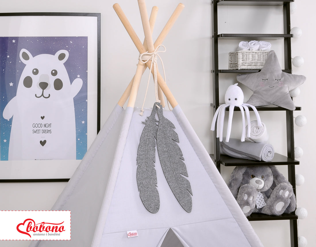 Set med 2 filtfjädrar - väggdekoration - slitstarka och formstabila