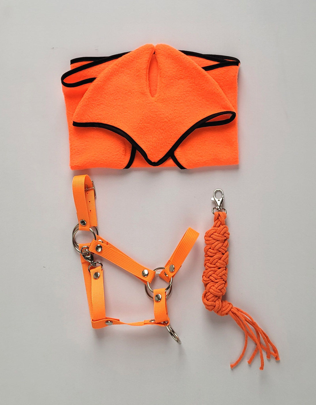 Verstelbare halster, hoofdstellen - perfecte pasvorm, neon oranje, voor Hobby Horse A3