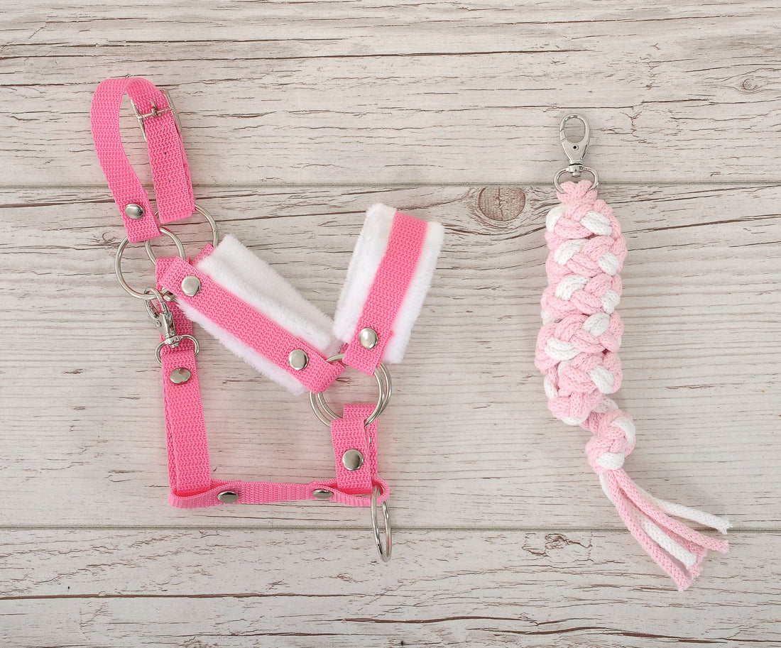 Grimma för hobbyhäst – hästgrimma – justerbar och bekväm med repfäste