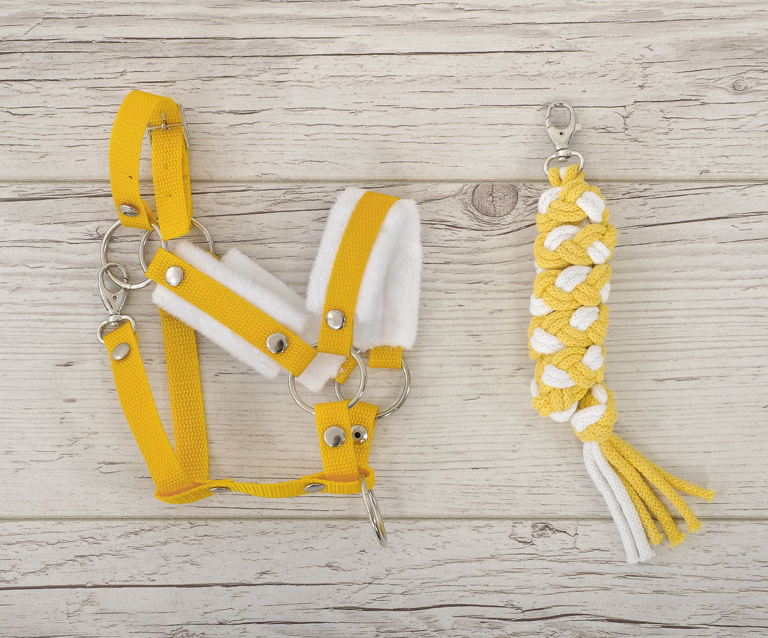 Tränsset hobbyhäst - hästsele - bekväm och allergivänlig, med mjuk lina