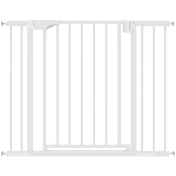 Traphekje zonder boren met automatische sluiting | Kleur: Wit | Afmetingen: 76-102x3x76 cm